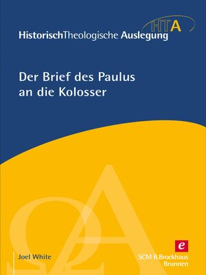cover image of Der Brief des Paulus an die Kolosser